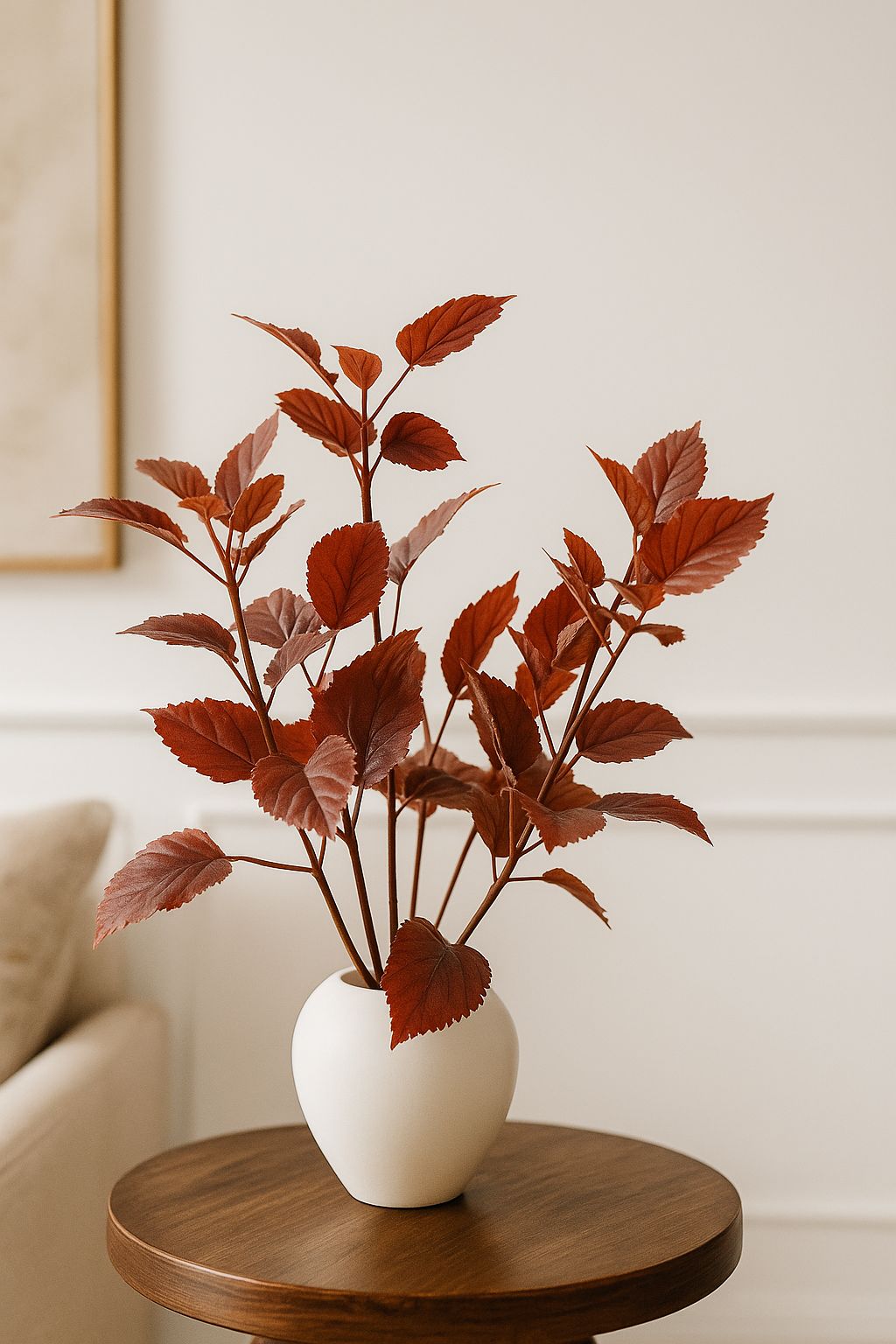 Rust Red Leaf Pot