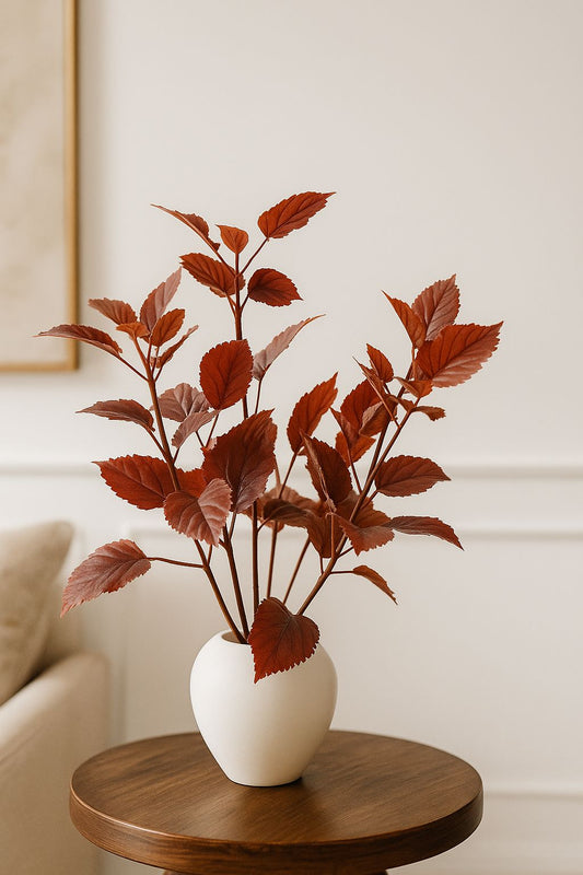 Rust Red Leaf Pot